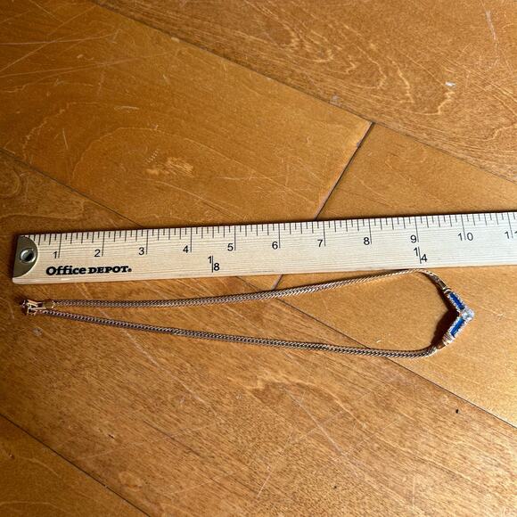 Vintage 14 K GE gold Lind necklace with cubic zirconia - Picture 5 of 5